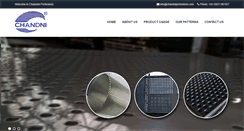 Desktop Screenshot of chandniperforators.com